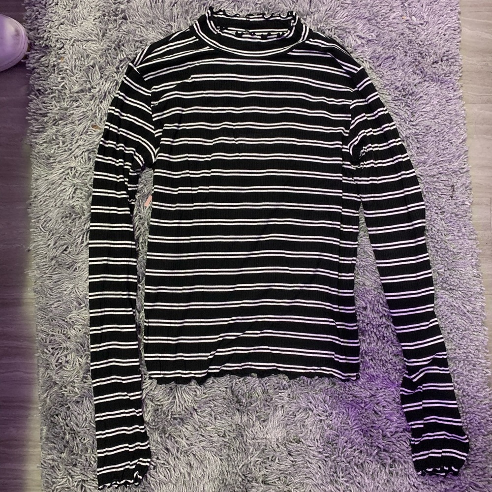 SOLD Striped Turtle Neck